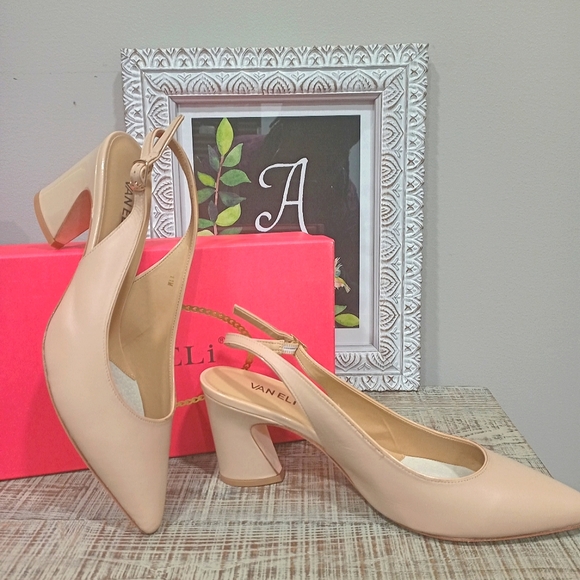 Vaneli Rezia Flesh Nappa Pointed Toe Sling Back Shoe - Picture 3 of 11